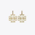 Tory Burch Britten Small Logo Drop Earrings