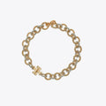 Tory Burch Textured Rope Mixed Metal Necklace – Kolye