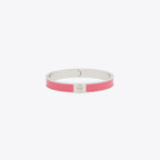 Tory Burch Slim Leather Inlay Cuff Tory Gold / Bold Pink