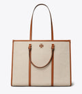 Tory Burch Blake Canvas Jumbo Tote - Canvas / Classic Cuoio