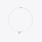 Tory Burch Textured Rope Pearl Pendant Necklace