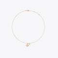 Tory Burch Textured Rope Pearl Pendant Necklace