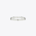 Tory Burch Classic Logo Hinge Bangle - Silver