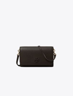 Tory Burch Thea Flat Crossbody Deep Brown
