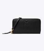 Thea Zip Continental Wallet - Black