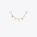 Tory Burch Charm Logo Key Fob Tory Gold
