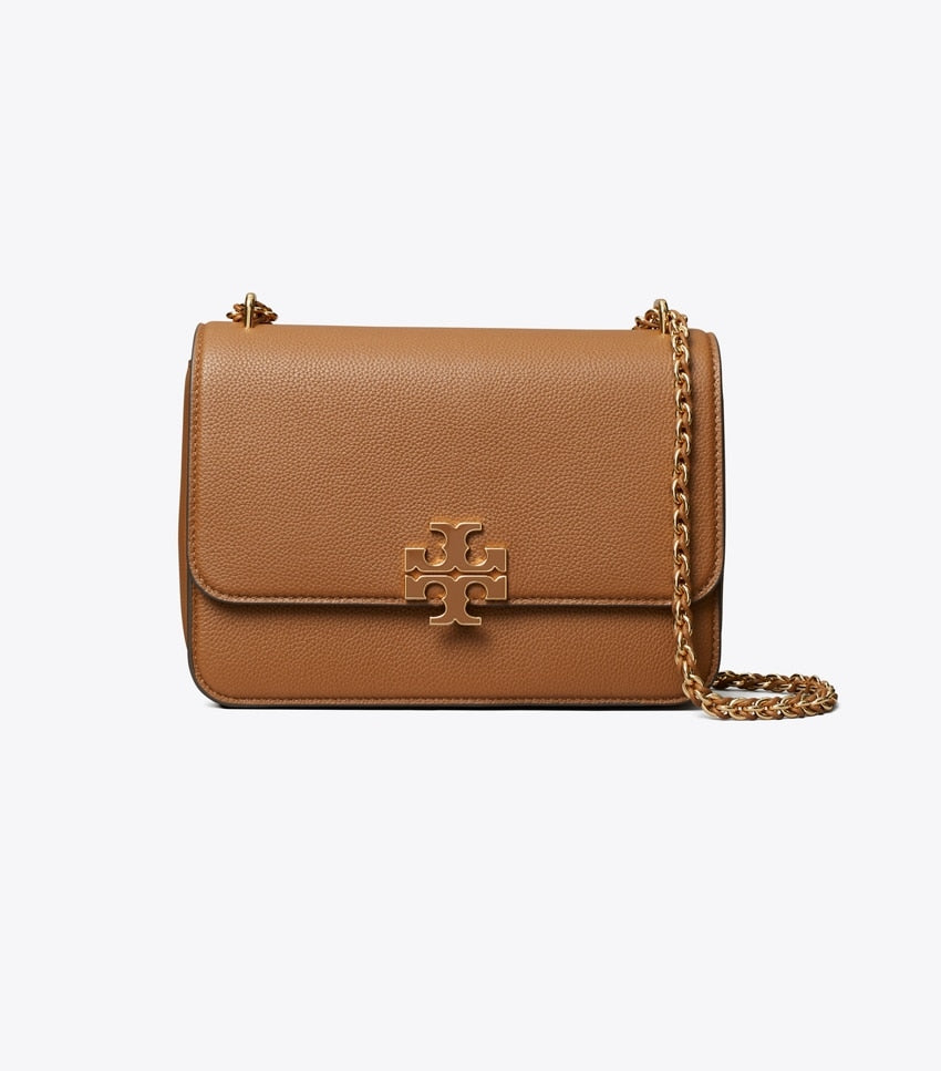 Tory Burch Britten Small Shoulder Bag - Forest Brown