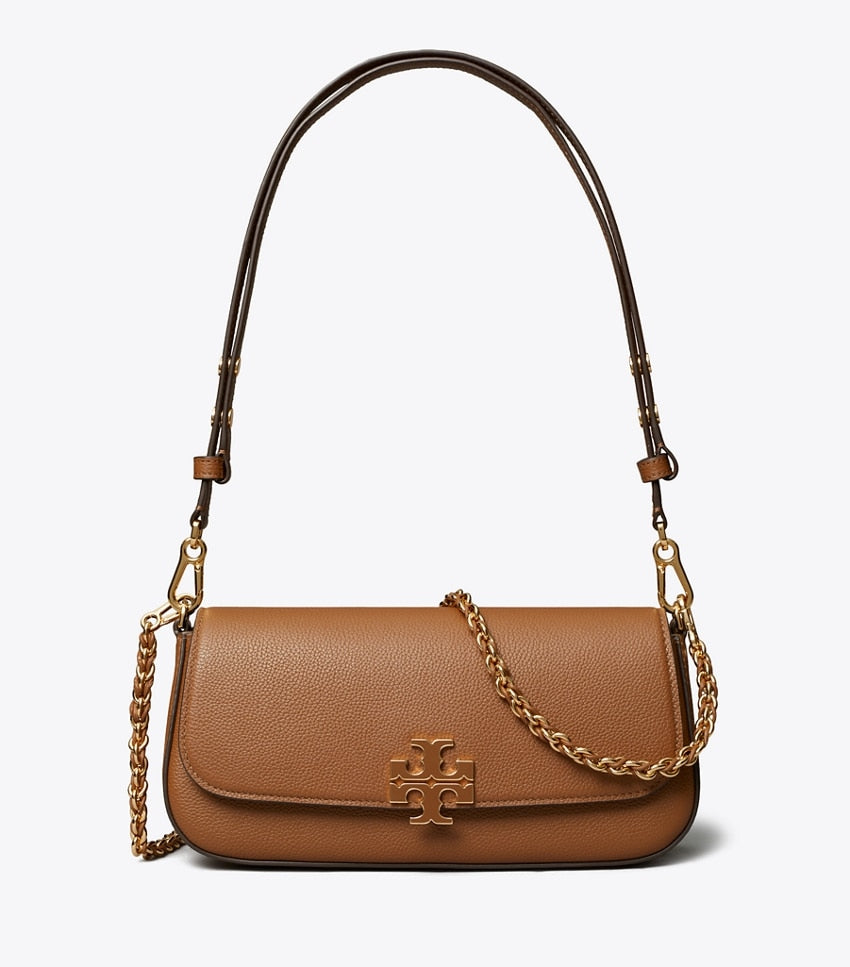 Tory Burch Britten Convertible Crossbody - Forest Brown