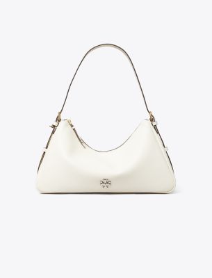 Tory Burch Thea Zip Top Shoulder Bag New Ivory