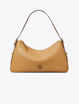 Tory Burch Thea Zip Top Shoulder Bag Tiramisu