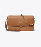 Tory Burch Britten Chain Wallet - Forest Brown