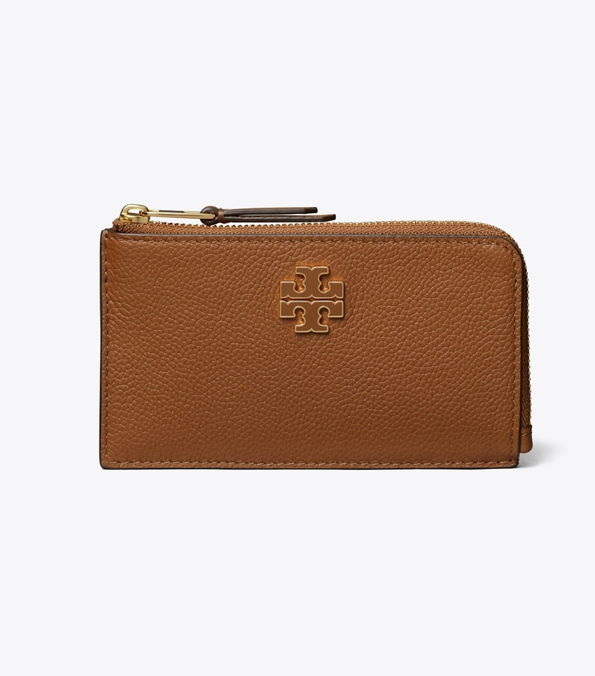 Britten Zip Card Case - Forest Brown