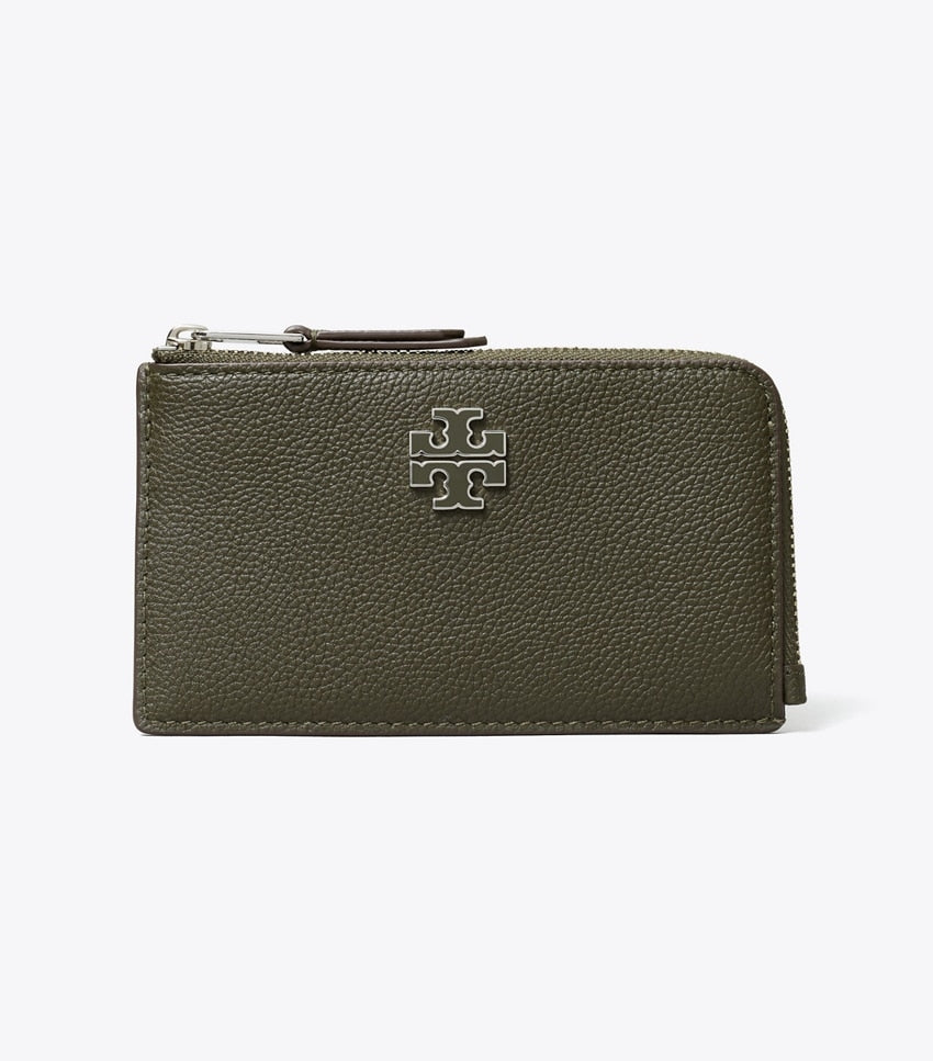Britten Zip Card Case - Dark Leccio
