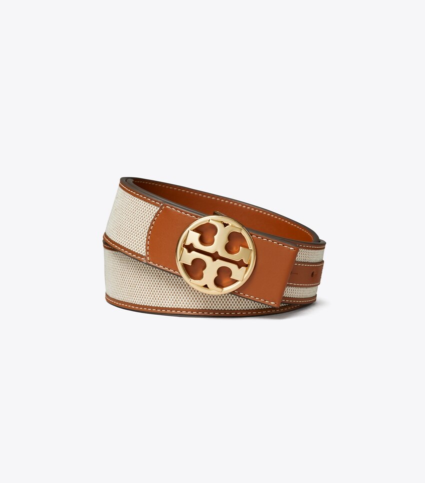 1.5" Canvas Logo Belt - Classic Cuoio