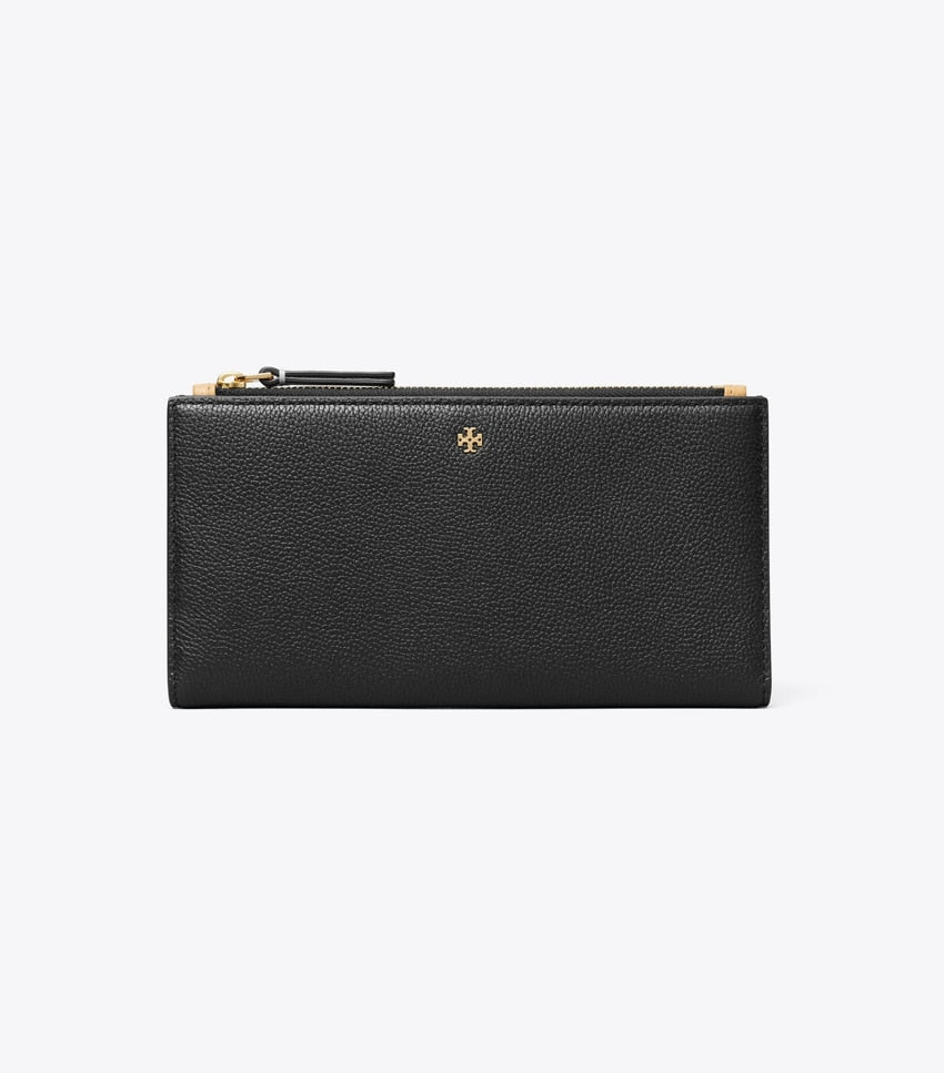 Key Item Slim Envelope Wallet - Black