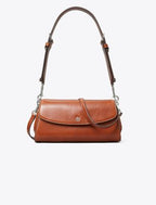 Rory Glazed Flap Shoulder Bag - Aged Brown