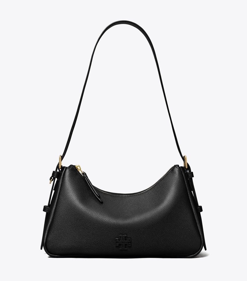 Tory Burch Thea Small Zip Top Shoulder Bag - Black