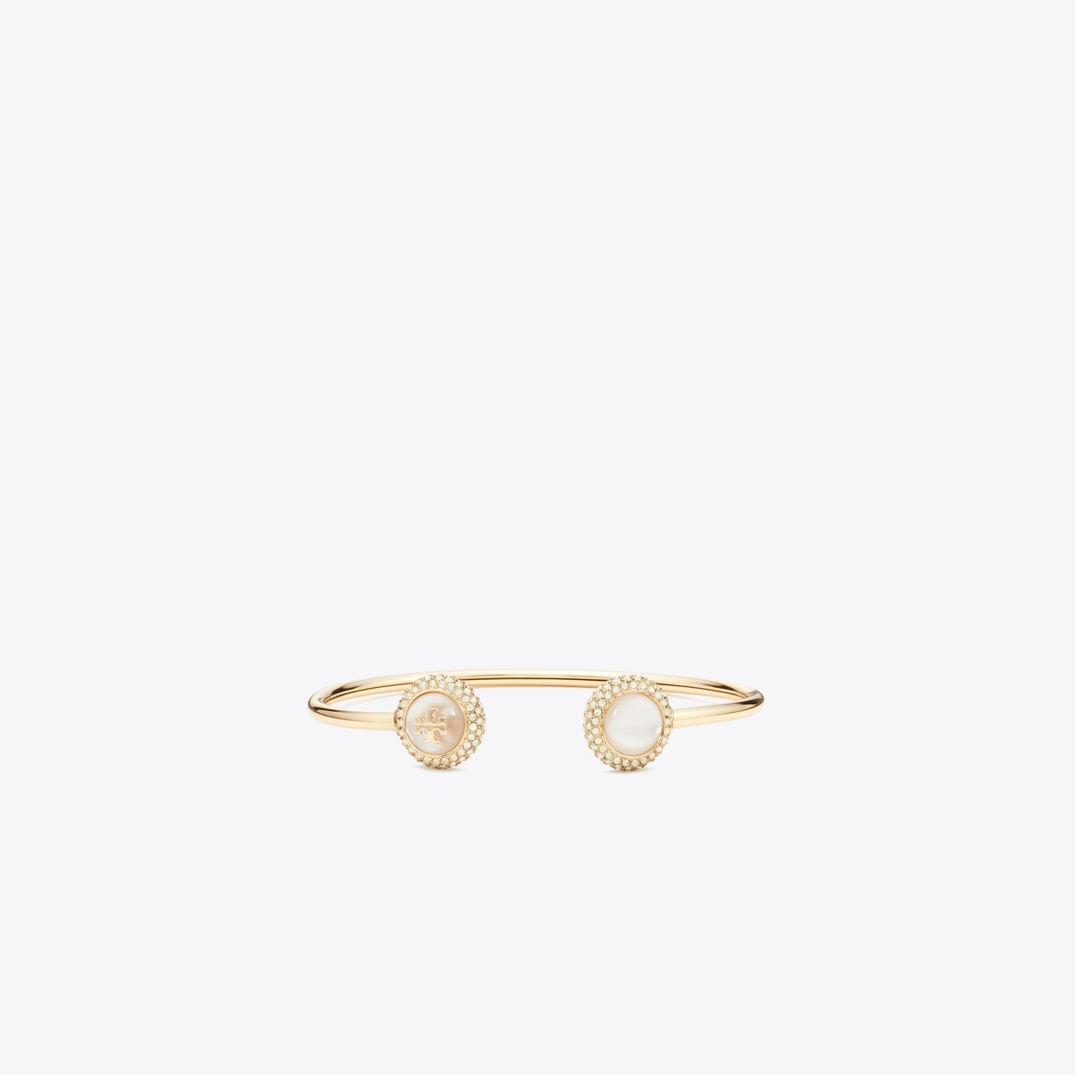 Tory Burch Mother Of Pearl Pavé Flex Cuff