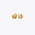 Tory Burch Rope Logo Huggie Earrings – Küpe