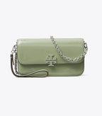 Tory Burch Britten Chain Wallet - Patent Light Jade