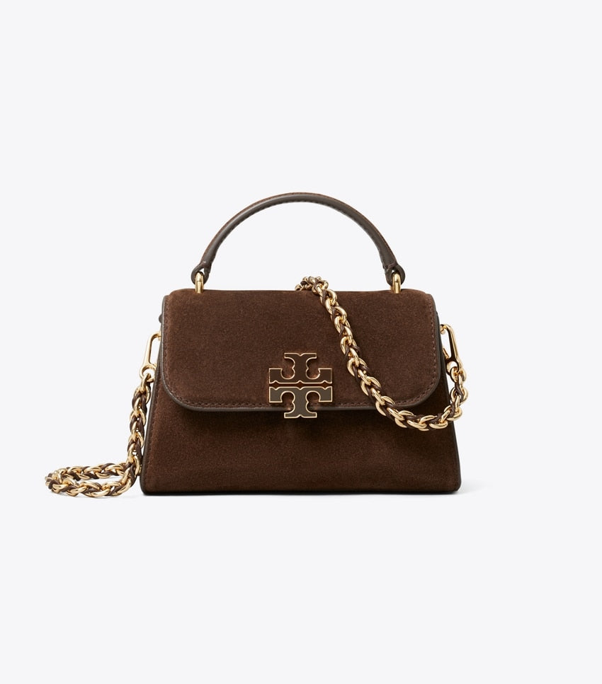 Britten Suede Mini Top Handle - Dark Cocoa