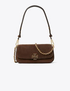 Britten Suede Convertible Crossbody - Dark Cocoa