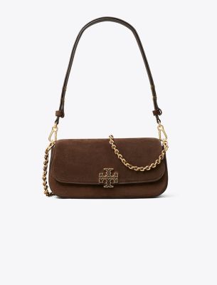 Britten Suede Convertible Crossbody - Dark Cocoa