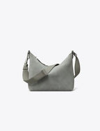 Tory Burch Thea Slouchy Crossbody Suede Pebble Dust