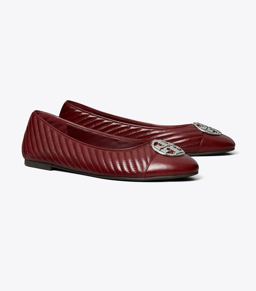 Chelsea Quilted Ballet Flat - Royal Red