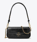 Tory Burch Britten Convertible Crossbody - Embossed - Black