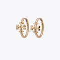 Tory Burch Roxanne Logo Small Hoop Earrings - Gold