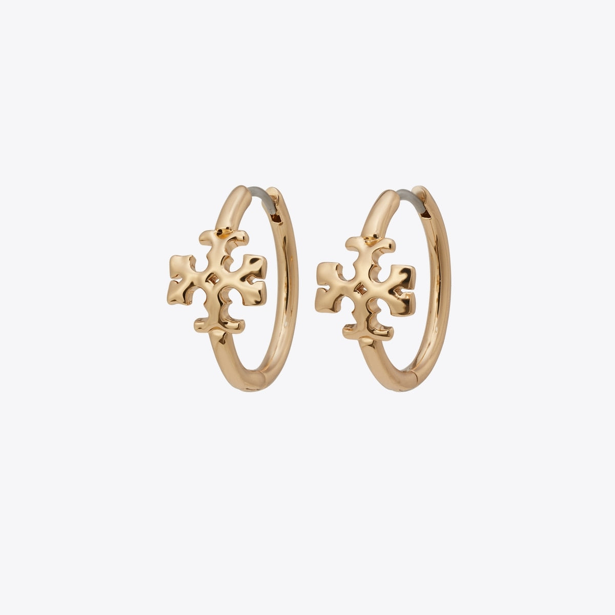 Tory Burch Roxanne Logo Small Hoop Earrings - Gold