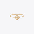 Tory Burch Roxanne Logo Hinged Cuff - Gold