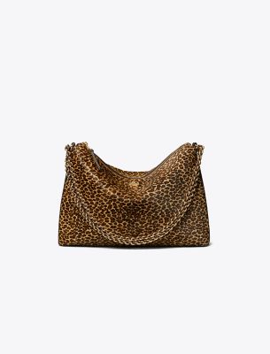 Britten Zip Shoulder Bag - Haircalf Multi