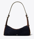 Tory Burch Rory Color-Block Shoulder Bag - Tory Navy Coffee Iron
