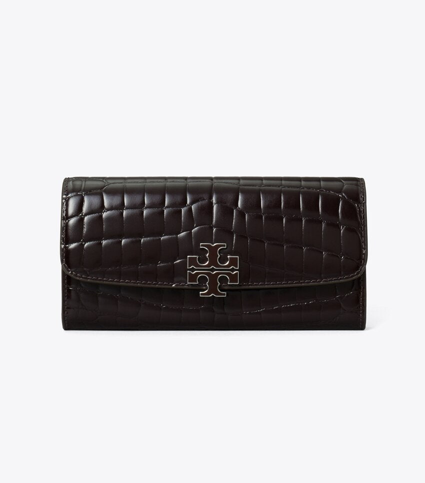 Britten Shiny Embossed Envelope Wallet - Amaranth