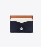 Rory Slim Card Case - Color-Block Tory Navy / Coffee / Iron