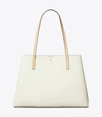 Tory Burch Blake Tote - Color-Block Warm White