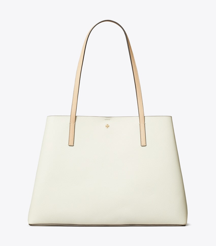 Tory Burch Blake Tote - Color-Block Warm White