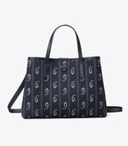 Tory Burch Blake Small Tote - Printed Medium Navy