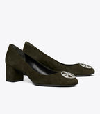 Chelsea 50mm Cap-Toe Pump - Dark Cocoa / Perfect Black