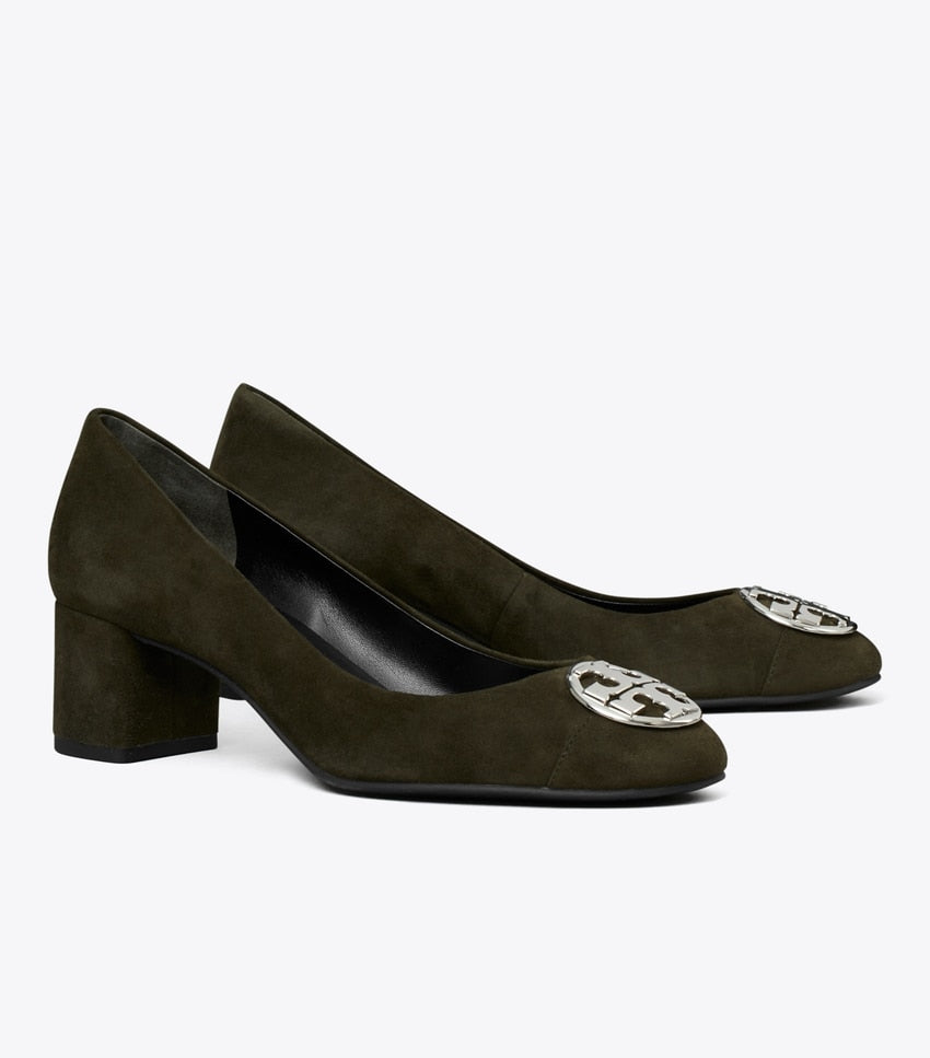 Chelsea 50mm Cap-Toe Pump - Dark Cocoa / Perfect Black