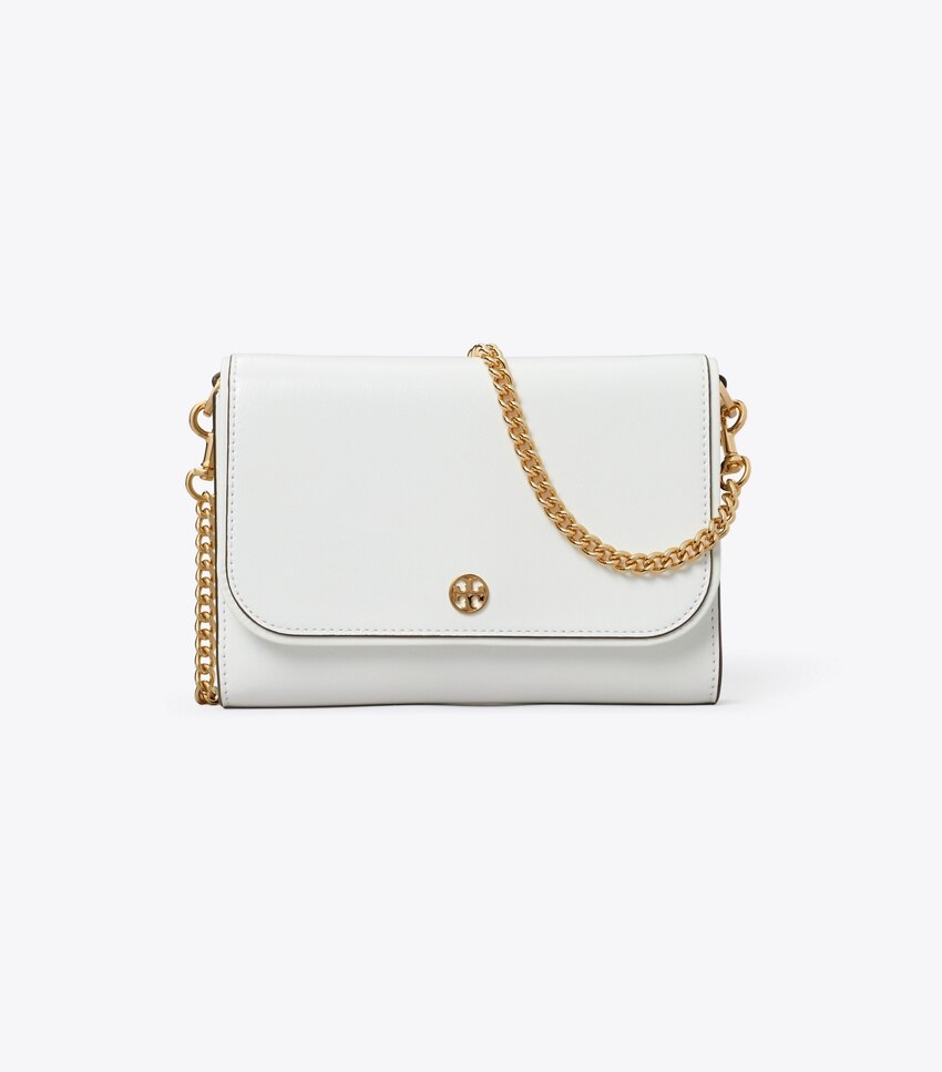 Tory Burch Crinkle Chain Wallet - Cirrus Cloud