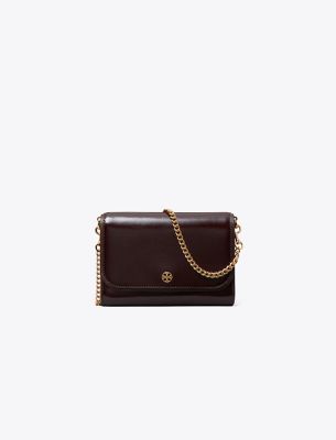 Tory Burch Chain Wallet Crinkle Agnello