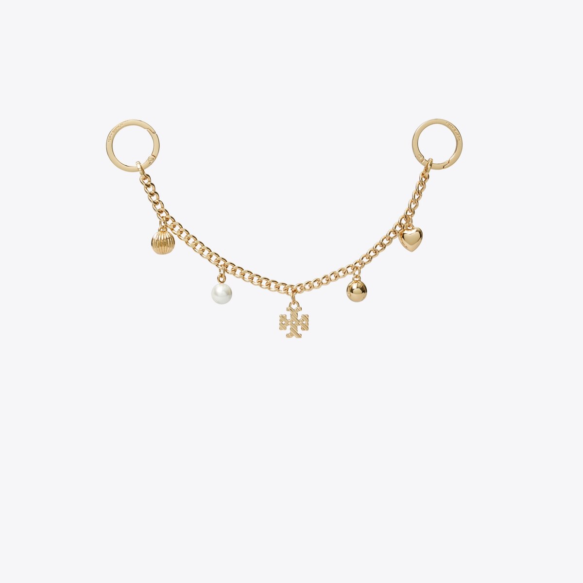Tory Burch Roxanne Logo Key Fob Gold