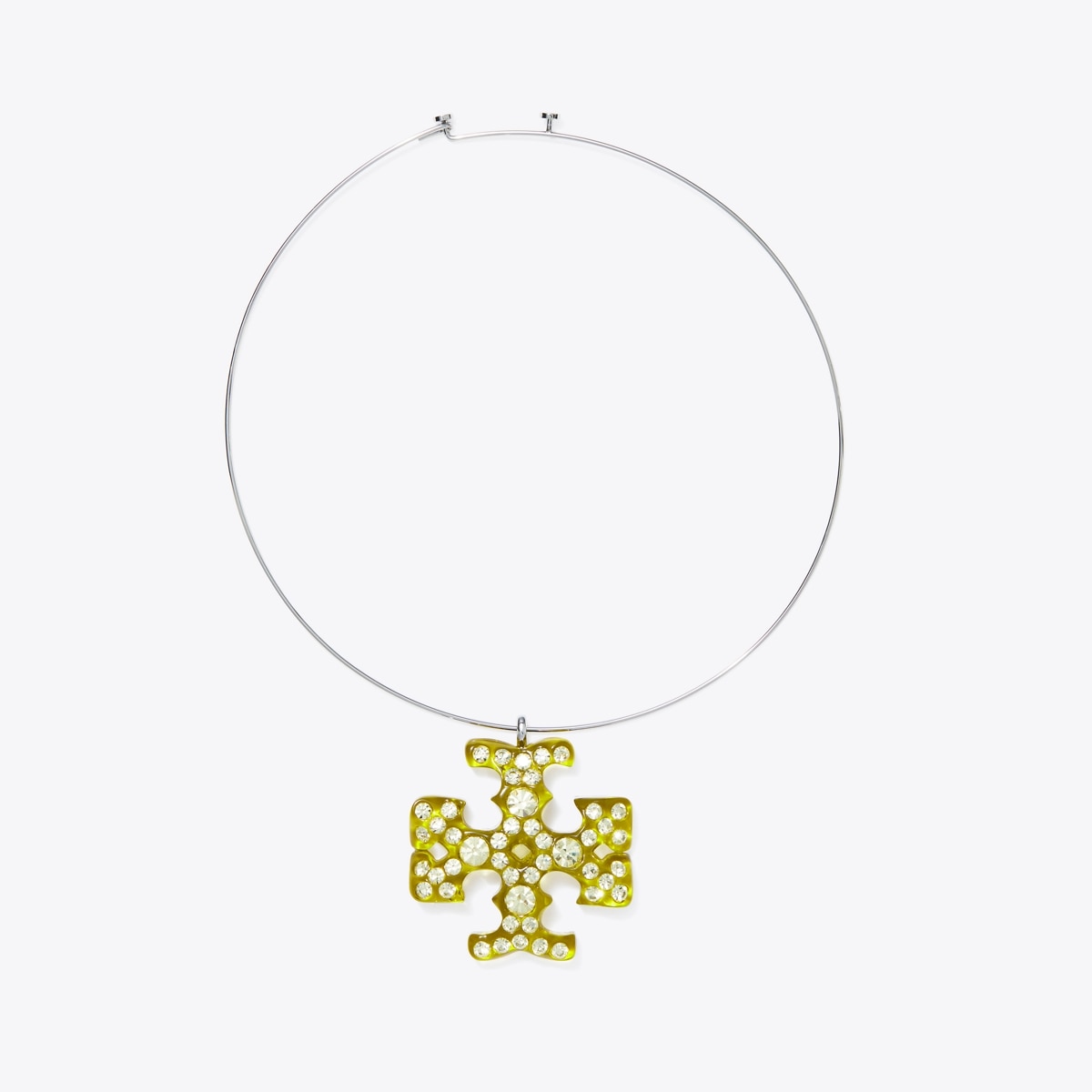 Tory Burch Roxanne Pave Collar Necklace