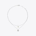 Tory Burch Britten Mother Of Pearl Double Strand Pendant Necklace