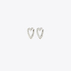 Tory Burch Textured Rope Heart Earrings