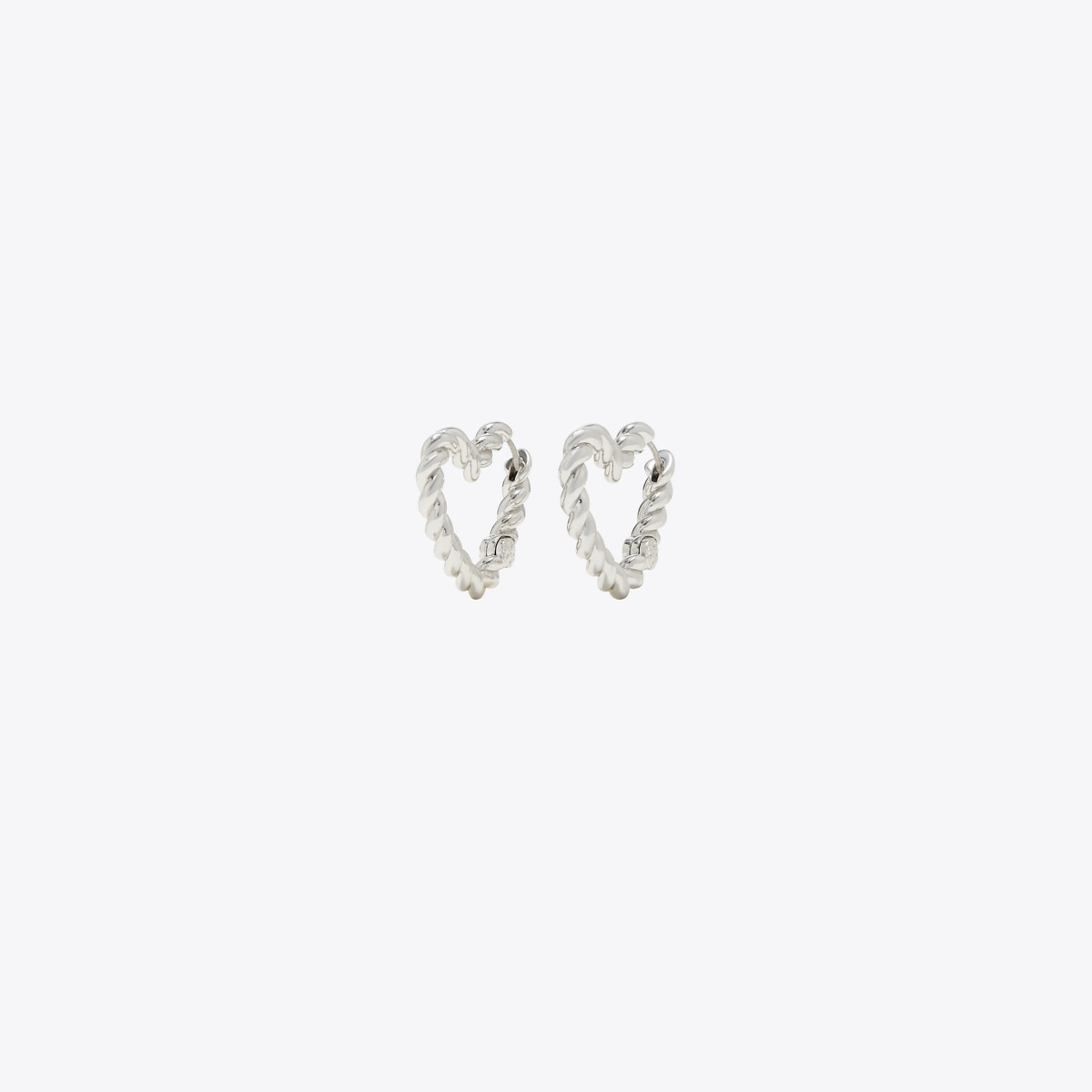 Tory Burch Textured Rope Heart Earrings