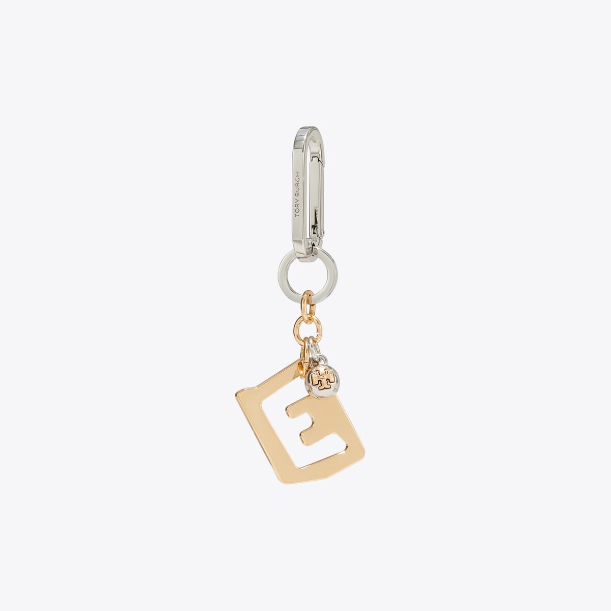 Tory Burch Initial Key Fob E - Tory Gold